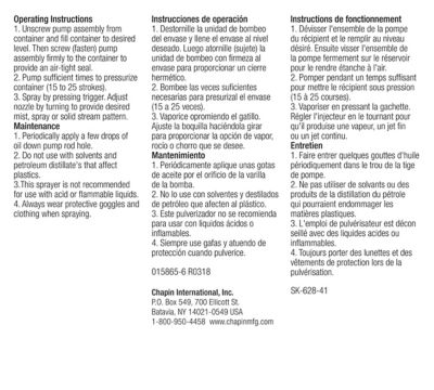 Image showing  1009: 48 oz.Handheld Wallpaper Pump Sprayer