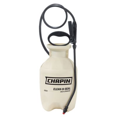 Chapin 1 gal. Clean 'N Seal Poly Deck Sprayer for Deck Cleaners, Transparent Stains and Sealers