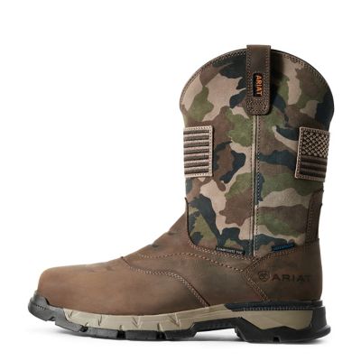 Image showing  Men's Rebar Flex Western Patriot Composite Toe Waterproof Work Boots
