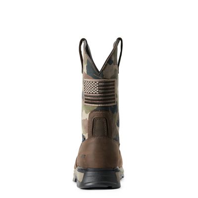 Image showing 4 th Ariat Men's Rebar Flex Western Patriot Composite Toe Waterproof Work Boots