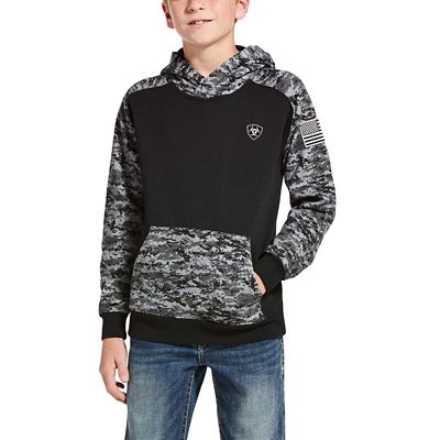 Ariat Boys' Patriot Peached Fleece Hoodie