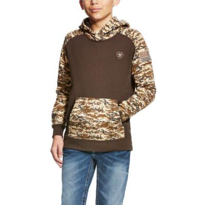 Image showing  Boys' Patriot Peached Fleece Hoodie