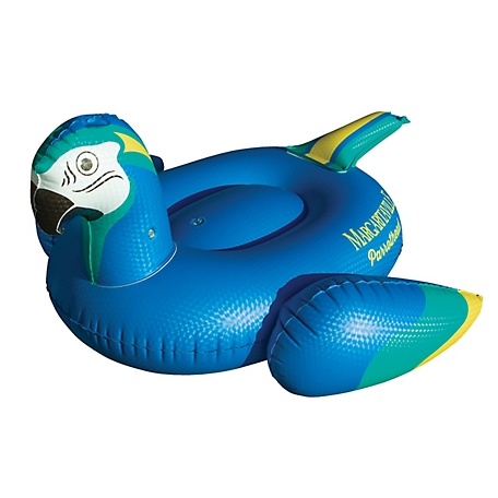 Margaritaville Inflatable Parrot Pool Lounger, 44 in. x 42 in. x 25 in.