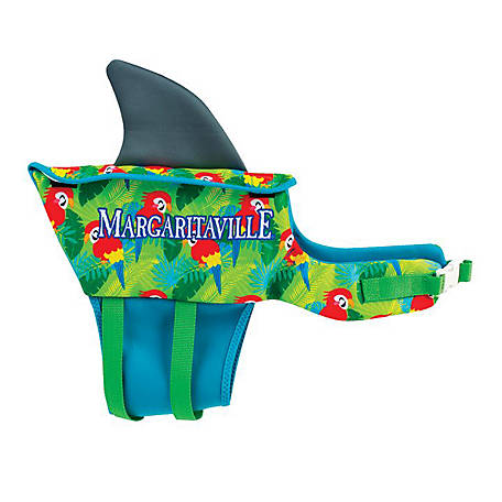 Margaritaville Pet Life Vest, Nylon Handle, Adjustable Neck Buckle, Two Adjustable Ladder Locks