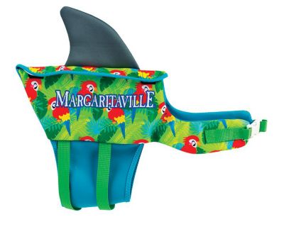 Margaritaville Pet Life Vest, Nylon Handle, Adjustable Neck Buckle, Two Adjustable Ladder Locks