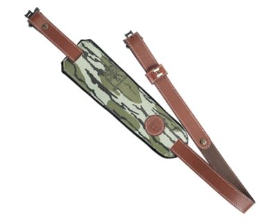 Levy's Outdoor 1 in. Bottomland Veg-Tan Leather Rifle Sling with 2-1/2 in.  Moveable Foam Pad at Tractor Supply Co.