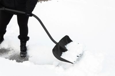 Image showing  52 in. Plastic Handle Steel Core Ergonomic Combo Snow Shovel with Wear Strip
