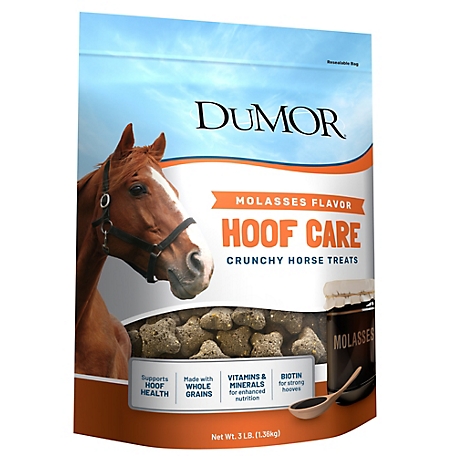 DuMOR Hoof Care Molasses Flavor Horse Treats, 3 lb.