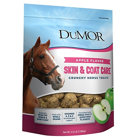 DuMOR Skin and Coat Apple Flavor Horse Treats, 3.5 lb.