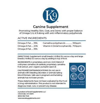 Image showing  Anti-Inflammatory K9 Oil Hip and Joint Supplement for Dogs, 16 oz.