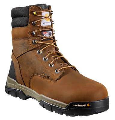 Carhartt Ground Force Waterproof Insulated Soft Toe Boots, 8 in.