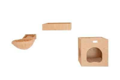 Image showing  Wall Series Cat Tree with Condo with Soft Perch, 14 in.