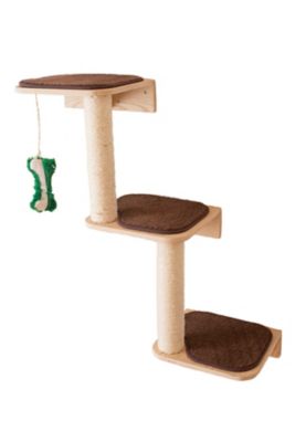 Image showing  Real Wood Wall Series Wall-Mounted Cat Climber Steps