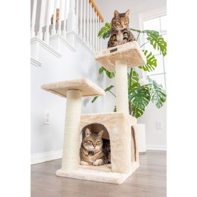 Image showing 5 th Armarkat 32 in. Classic Real Wood Cat Tree, Beige