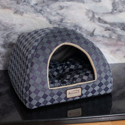 Image showing  Soft Checkered Cat Bed