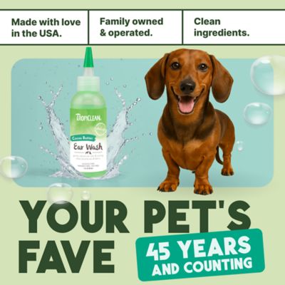 Image showing 8 th TropiClean Alcohol-Free Pet Ear Wash for Dogs, 4 oz.