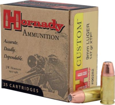 Hornady 9mm Luger 147 gr XTP Ammunition, 90282