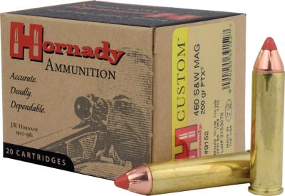 Hornady 460 S&W Magnum 200 gr FTX Ammunition, 9152