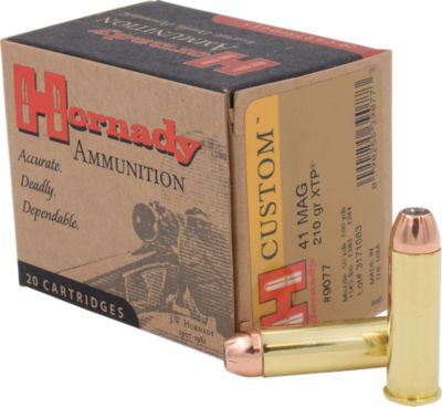 Hornady 41 Remington Mag 210 gr XTP Ammunition, 9077