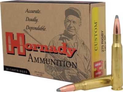 Hornady 275 Rigby 140 gr InterLock SP Ammunition, 8070