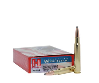 Hornady 30-06 Springfield 180 gr InterLock SP American Whitetail Ammunition, 81084