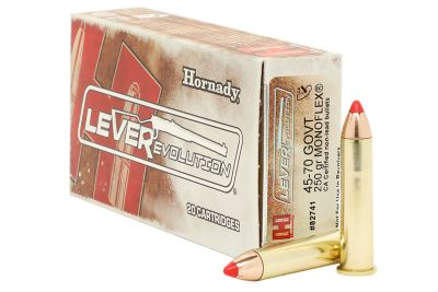 Image showing  45-70 Government 250 gr MonoFlex LEVERevolution Ammunition, 82741