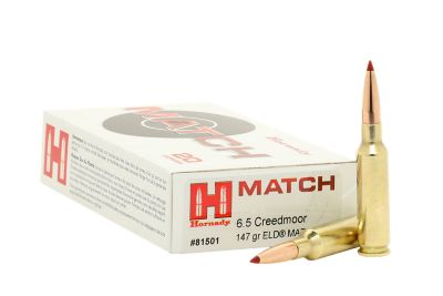 Hornady 6.5 Creedmoor 147 gr ELD Match Ammunition, 81501
