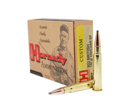 Hornady 303 British 150 gr InterLock SP Ammunition, 8225
