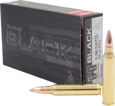 Hornady 5.56 NATO 62 gr FMJ BLACK Ammunition, 81263