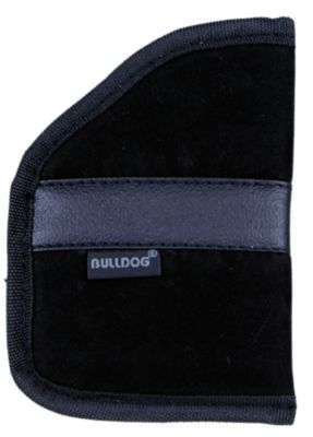 Bulldog Inside The Pocket Holster for Ruger LC9/Glock 42/43, 2 in. Barrel, Ambidextrous, Black, Synthetic, Large