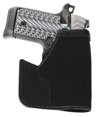 Galco Pocket Protector Holster for Sig P238, Springfield 911/Diamondback DB, Ambidextrous, Black, Leather