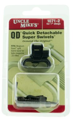 Uncle Mike's Magnum Band Swivel Set for .420-.470 in. Diameter Mag Tubes w/o Dismantling Gun, Quick Detach, 115 U22, 1 in.