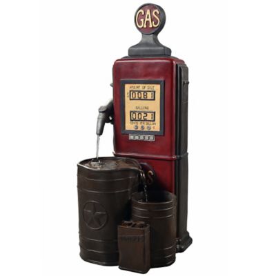 Peaktop Outdoor Vintage Gas Station Waterfall Fountain