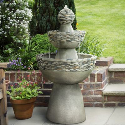 Image showing  Outdoor 3-Tier Garden Zen Waterfall Fountain