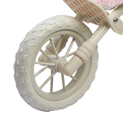 Image showing  Polka Dots Princess Baby Doll Twin Jogging Stroller, 16.5 in. x 34.25 in. x 29.5 in.
