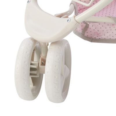 Image showing  Polka Dots Princess 2-in-1 Baby Doll Stroller