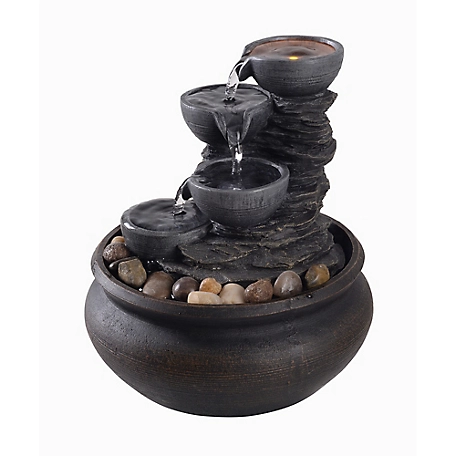 Peaktop Table Top Fountain with LED Light