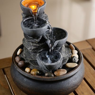 Image showing  Table Top Fountain with LED Light