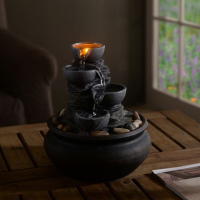 Image showing  Table Top Fountain with LED Light