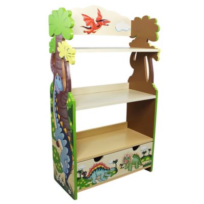 Fantasy Fields 3-Shelf Dinosaur Kingdom Children's Bookshelf, For Ages 3+