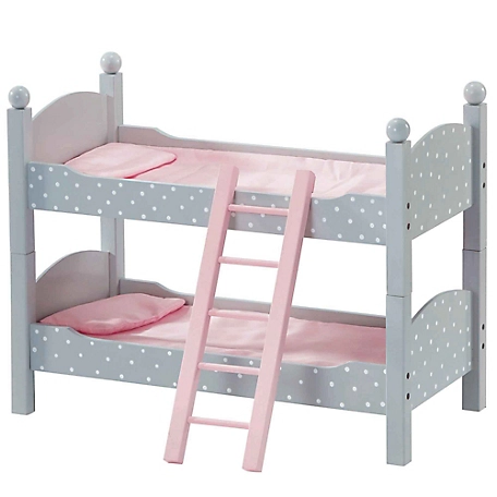 Olivia's Little World Polka Dots Princess Doll Double Bunk Bed