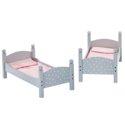 Image showing 3 th Olivia's Little World Polka Dots Princess Doll Double Bunk Bed
