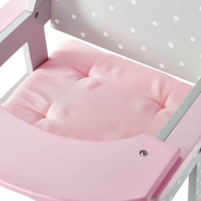 Image showing  Polka Dots Princess Baby Doll High Chair, 11.75 in. x 10.5 in. x 22.63 in.