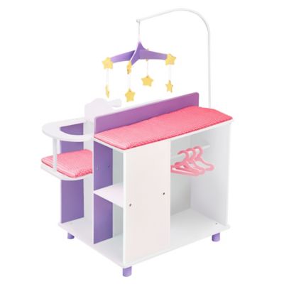 Olivia's Little World Little Princess Baby Doll Changing Station with Storage