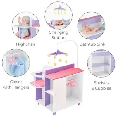 Image showing  Little Princess Baby Doll Changing Station with Storage