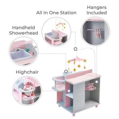 Image showing  Polka Dots Princess Baby Doll Changing Station