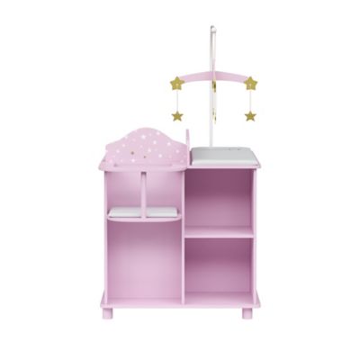 Image showing  Twinkle Stars Princess Baby Doll Changing Station with Storage