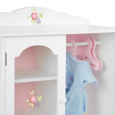 Image showing  Little Princess Doll Fancy Closet with 3 Hangers