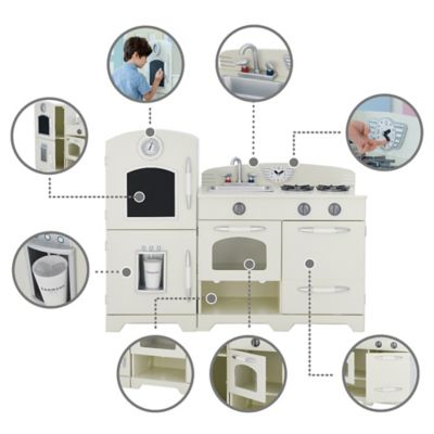 Image showing  2 pc. Little Chef Fairfield Retro Play Kitchen, Off-White