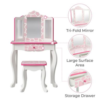 Image showing  Fashion Giraffe Prints Gisele Play Vanity Set